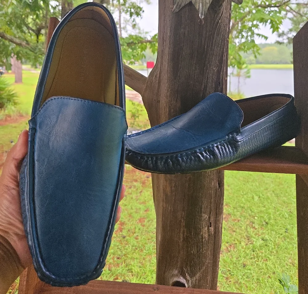 AC Casuals Turquoise Vegan Driving Loafer Size 13